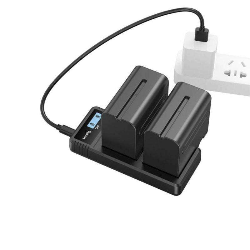 Smallrig Kit da 2 Batterie e Caricabatterie NP-F970 3823 Smallrig Kit da 2 Batterie e Caricabatterie NP-F970 3823